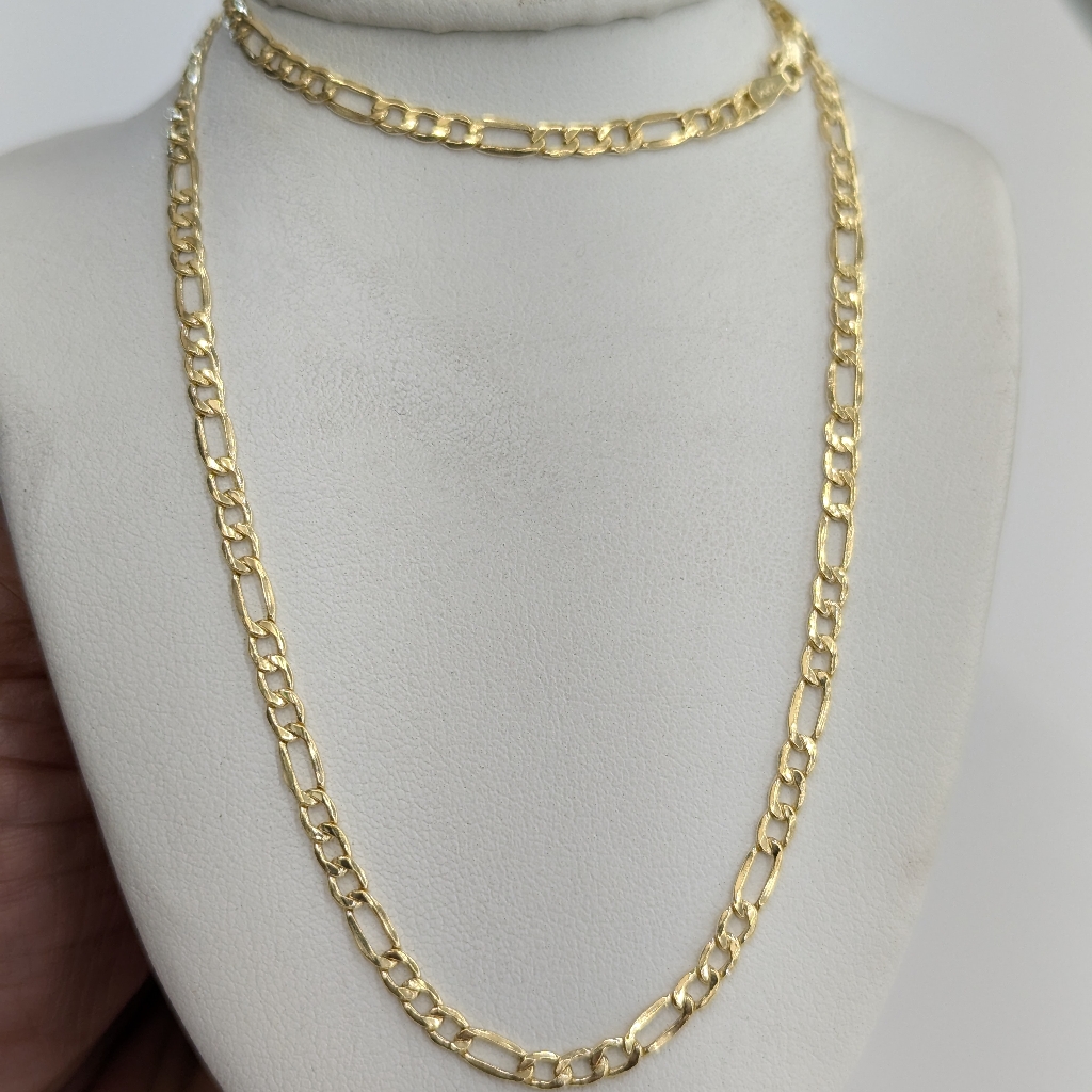 14kt Real Gold Figaro Chain 33 Mm 20 Inch 739$